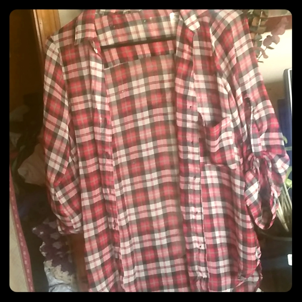 Women's size M sheer blouse